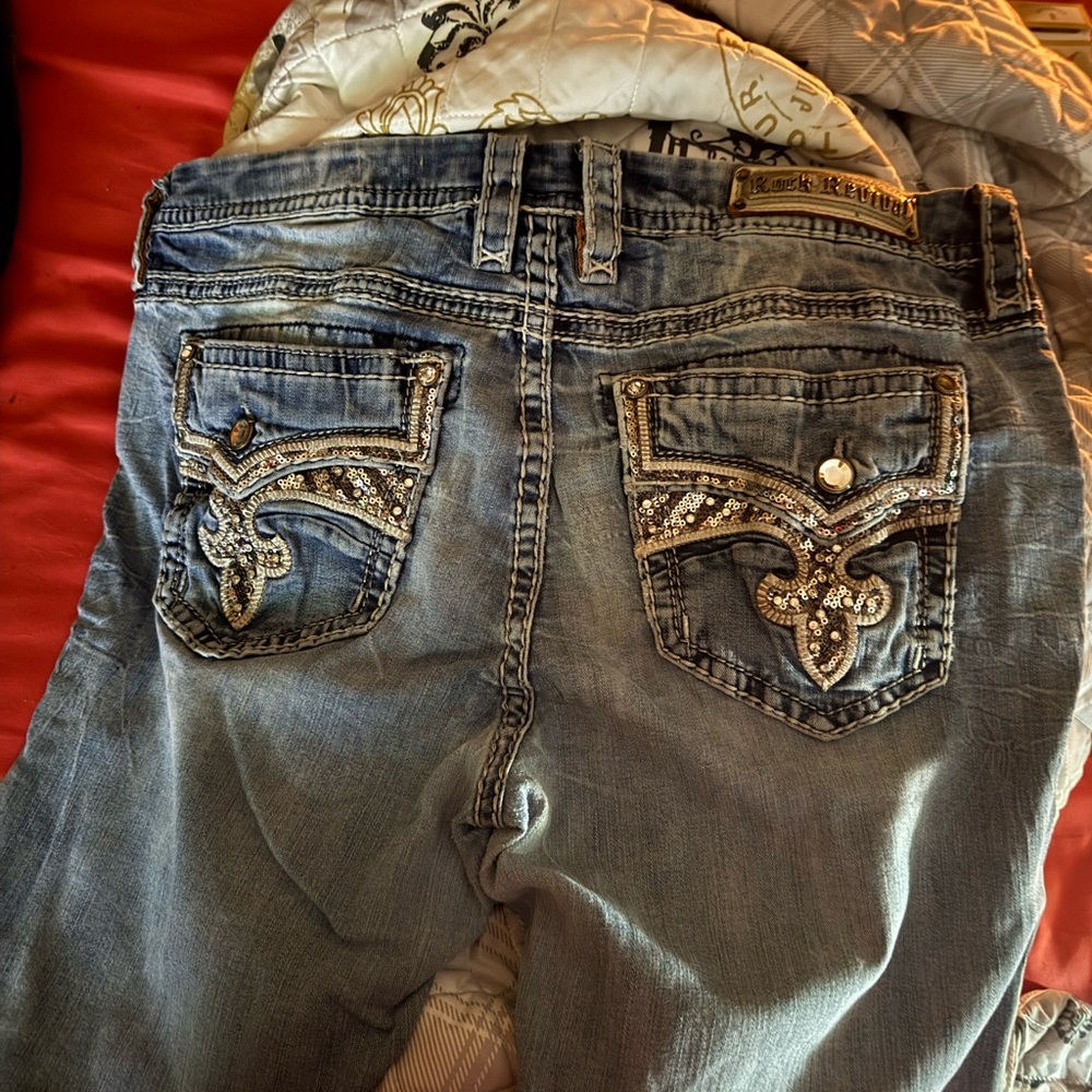 Rock Revival Women's Light Blue Boot Cut Jeans